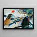 romantisch landschap - Wassily Kandinsky — ingelijst kunstwerk aan de muur