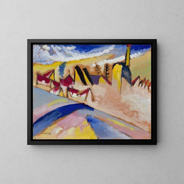 Studie voor de winter nr. II - Wassily Kandinsky — ingelijst kunstwerk aan de muur