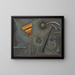 Reliure blanche - Wassily Kandinsky — ingelijst kunstwerk aan de muur