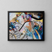 met de zon - Wassily Kandinsky — ingelijst kunstwerk aan de muur