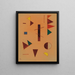 Dispersé - Wassily Kandinsky — ingelijst kunstwerk aan de muur