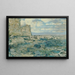 op het rotsachtige strand - Wenceslas Radimsky — ingelijst kunstwerk aan de muur