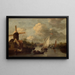 Alkmaar uitzicht vanaf het Zeglis - Wigerus Vitringa — ingelijst kunstwerk aan de muur