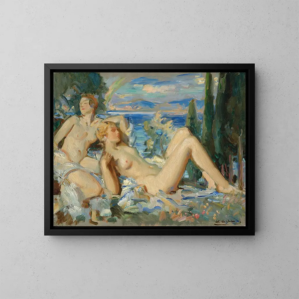 L'Arc-en-ciel - Wilfrid Gabriel de Glehn — framed artwork on a wall