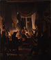 Een rokerige avond - Wilhelm Bendz — weergave van het kunstwerk