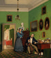 La famille Waagepetersen - Wilhelm Bendz — weergave van het kunstwerk
