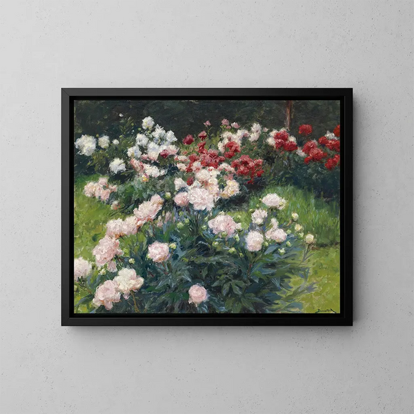 Peonies - Wilhelm Bernatzik — framed artwork on a wall