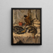 Keuken stilleven met gevogelte - Wilhelm Blanke — ingelijst kunstwerk aan de muur