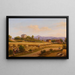 Zomerse landschap met oogst - Wilhelm Brücke — ingelijst kunstwerk aan de muur