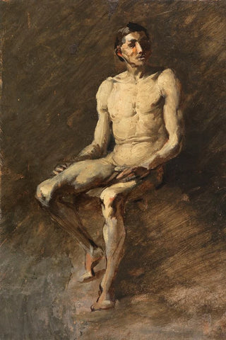 Wilhelm Busch - Sitzender mnnlicher Akt.webp