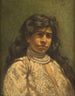 Portret van een jonge vrouw - Wilhelm Friedenberg — weergave van het kunstwerk