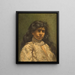 Portret van een jonge vrouw - Wilhelm Friedenberg — ingelijst kunstwerk aan de muur