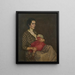 Moeder met kind - Wilhelm Haller — ingelijst kunstwerk aan de muur