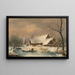 Winterlandschap met sneeuw - Wilhelm Heinrich Schneider — ingelijst kunstwerk aan de muur