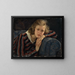 Portret van het meisje Brigitte - Wilhelm Hempfing — ingelijst kunstwerk aan de muur