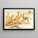 Gazelle Dorcas - Wilhelm Kuhnert — ingelijst kunstwerk aan de muur