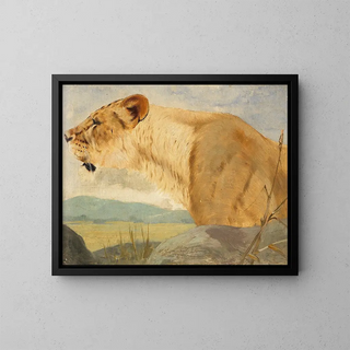 Wilhelm Kuhnert - Head of a Lioness.webp