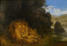 Twee leeuwen in een grot - Wilhelm Kuhnert — weergave van het kunstwerk