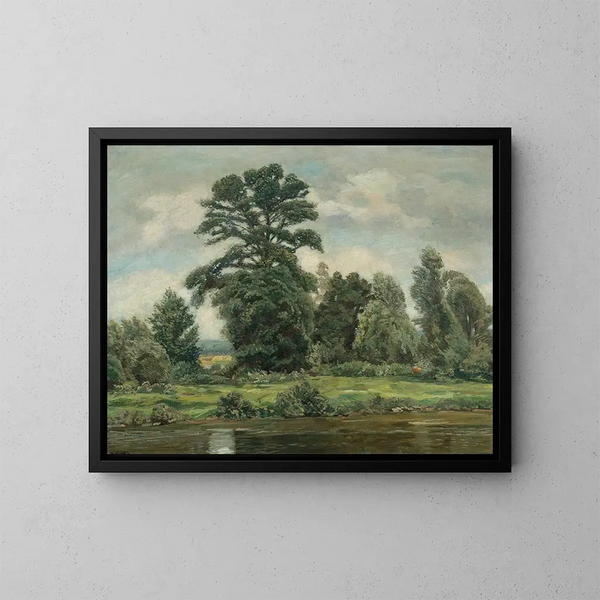 Marsh Landscape - Wilhelm Legler — framed artwork on a wall