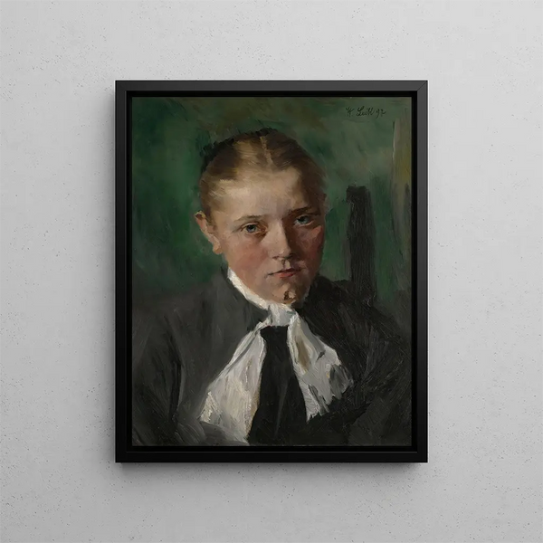 Wilhelm Leibl - Bauernmdchen Peasant Girl.webp