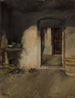 Binnenkant van de keuken - Wilhelm Leibl — weergave van het kunstwerk