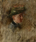 Hoofd van een meisje - Wilhelm Leibl — weergave van het kunstwerk
