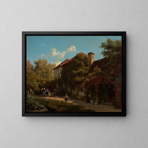 Zomermiddag - Wilhelm Ludwig Friedrich Riefstahl — ingelijst kunstwerk aan de muur