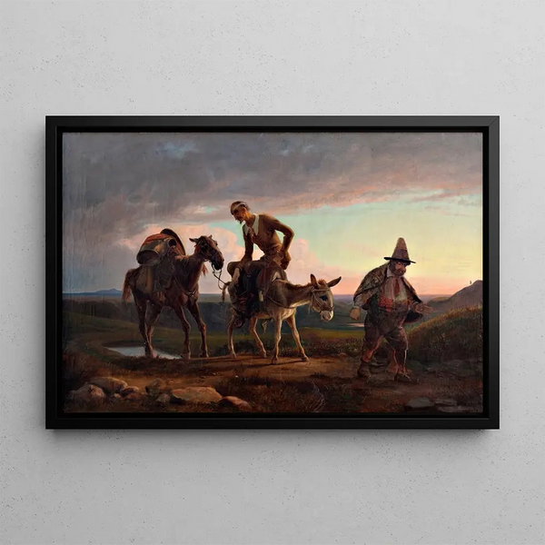 Wilhelm Marstrand - Don Quixotes first ride home.webp
