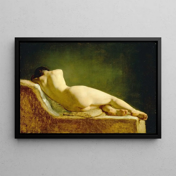 Langwerpig model - Wilhelm Marstrand — ingelijst kunstwerk aan de muur