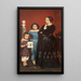 Portrait painting of Frederikke Vilhelmine Hage with children - Wilhelm Marstrand — framed artwork on a wall