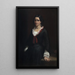 Portrait of Mademoiselle Vilhelmine Ville Hage later Madame Heise 1838-1912 - Wilhelm Marstrand — framed artwork on a wall