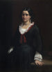 Portrait of Mademoiselle Vilhelmine Ville Hage later Madame Heise 1838-1912 - Wilhelm Marstrand — artwork view