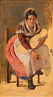 Roman Woman with a Child Study for the Feast of Saint Anthony in Rome - Wilhelm Marstrand — artwork view