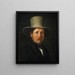 The painter Christen Købke - Wilhelm Marstrand — framed artwork on a wall
