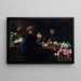 Vrouwen aan een bloemen tafel - Wilhelm Peters — ingelijst kunstwerk aan de muur