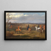Hunting with hounds in Hungary - Wilhelm Richter — framed artwork on a wall