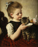 Meis met een kat - Wilhelm Schütze — weergave van het kunstwerk