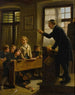 De schoolmeester - Wilhelm Schütze — weergave van het kunstwerk