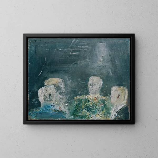 Society - Wilhelm Thöny — framed artwork on a wall