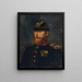 Officier de la Landwehr - Wilhelm Trübner — ingelijst kunstwerk aan de muur
