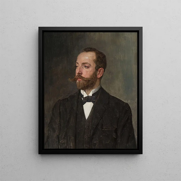 Wilhelm Trbner - Portrait of a man.webp