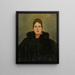 Portrait of an Unknown Lady - Wilhelm Trübner — framed artwork on a wall