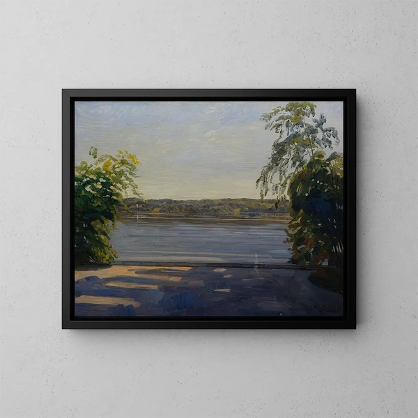 Lac de Starnberg - Wilhelm Trübner — ingelijst kunstwerk aan de muur