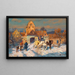 Diligence en winter - Wilhelm Velten — ingelijst kunstwerk aan de muur
