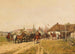 Troops returning in front of the city gates - Wilhelm Velten — artwork view