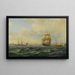 Schepen in Kopenhagen - Wilhelm Victor Bille — ingelijst kunstwerk aan de muur