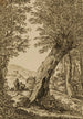 Landschapsschilderij met wilg - Wilhelm von Bemmel — weergave van het kunstwerk