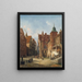 Straat in Hamburg Architectuurstudies - Wilhelm von Hanno — ingelijst kunstwerk aan de muur