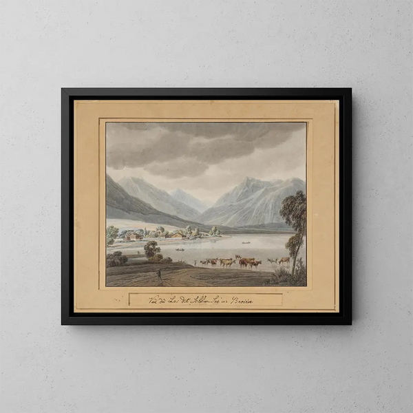 Schliersee Painting - Wilhelm von Kobell — framed artwork on a wall