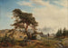 Landschap met jagers - Wilhelm von Mörner — weergave van het kunstwerk
